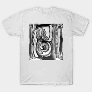 gray and black tangle shapes with different color styles and themes. T-Shirt